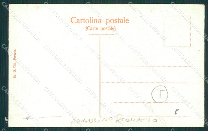 Perugia città ANGOLINO SCOLLATO cartolina QZ2986 – retro