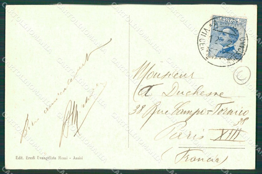 Perugia Assisi cartolina QZ2989 – retro
