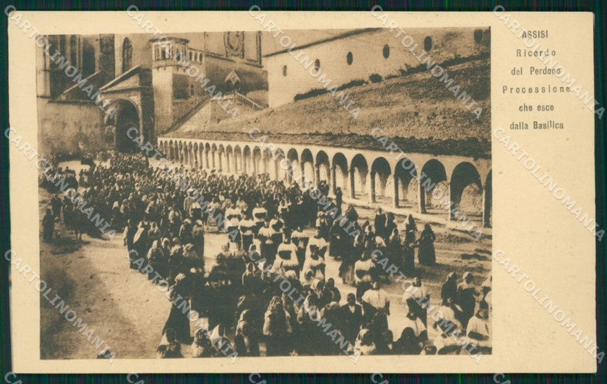 Perugia Assisi Processione cartolina QZ2992 – fronte