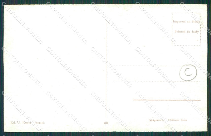 Perugia Assisi Carro Buoi cartolina QZ2994 – retro