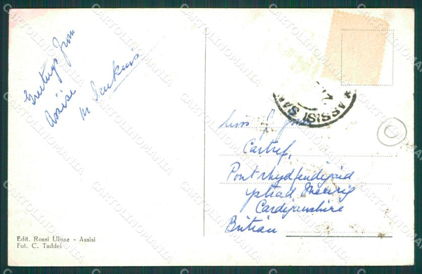 Perugia Assisi cartolina QZ2999 – retro