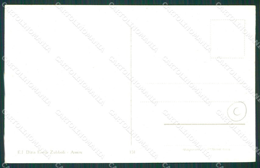 Perugia Assisi cartolina QZ3003 – retro