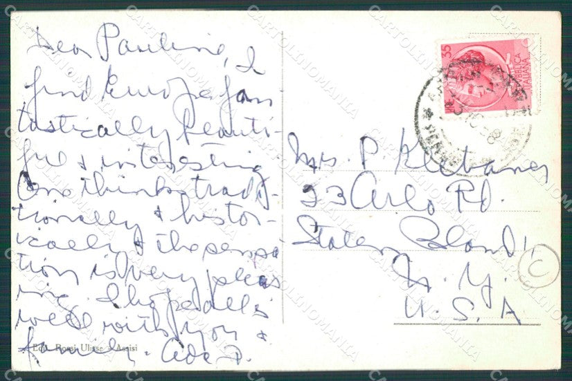 Perugia Assisi cartolina QZ3004 – retro