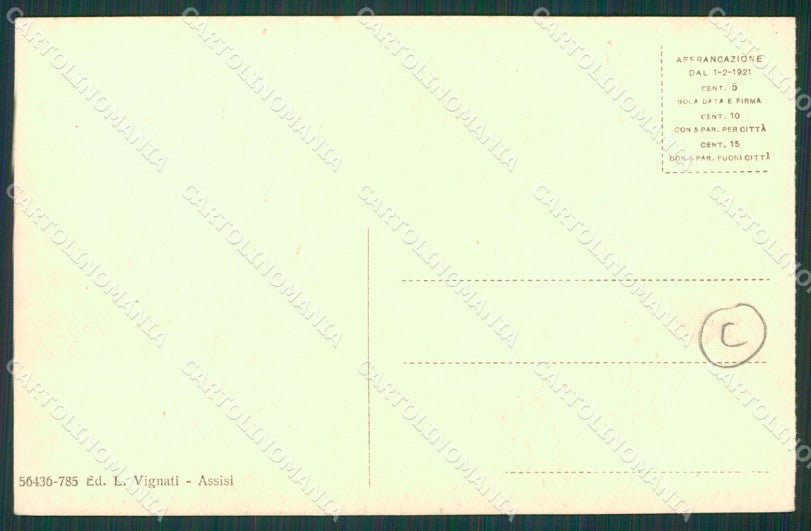 Perugia Assisi Autopostale cartolina QZ3012 – retro