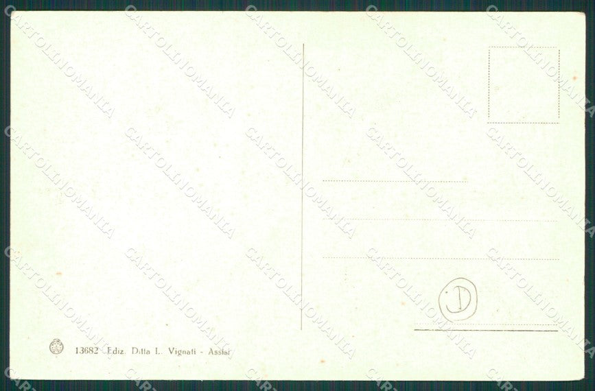 Perugia Assisi Carro Buoi cartolina QZ3018 – retro