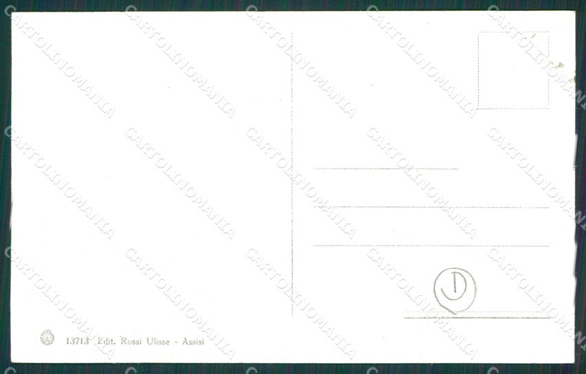 Perugia Assisi Carro Buoi cartolina QZ3020 – retro