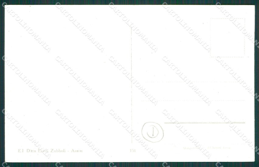 Perugia Assisi cartolina QZ3023 – retro