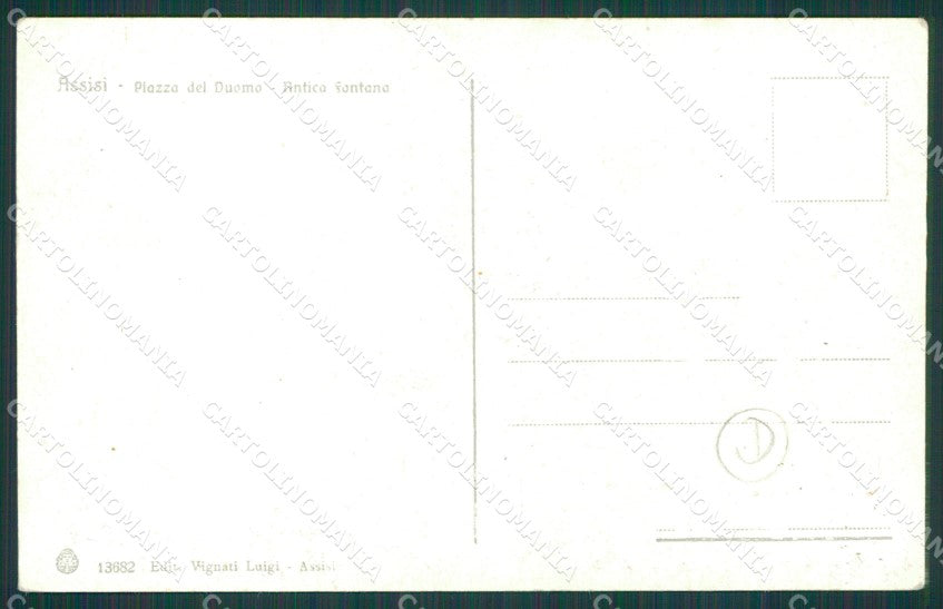 Perugia Assisi Carro Buoi cartolina QZ3028 – retro