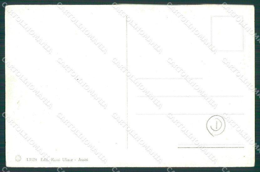 Perugia Assisi cartolina QZ3032 – retro