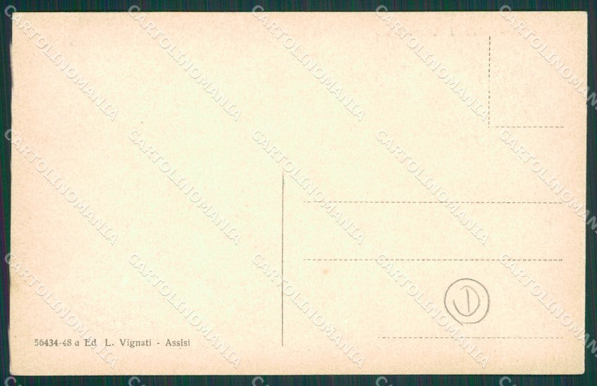 Perugia Assisi Carro Buoi cartolina QZ3039 – retro