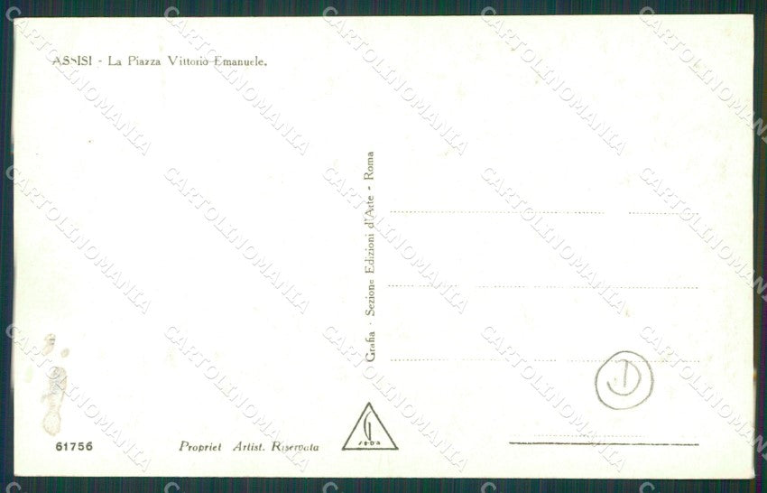 Perugia Assisi Mercato Foto cartolina QZ3042 – retro
