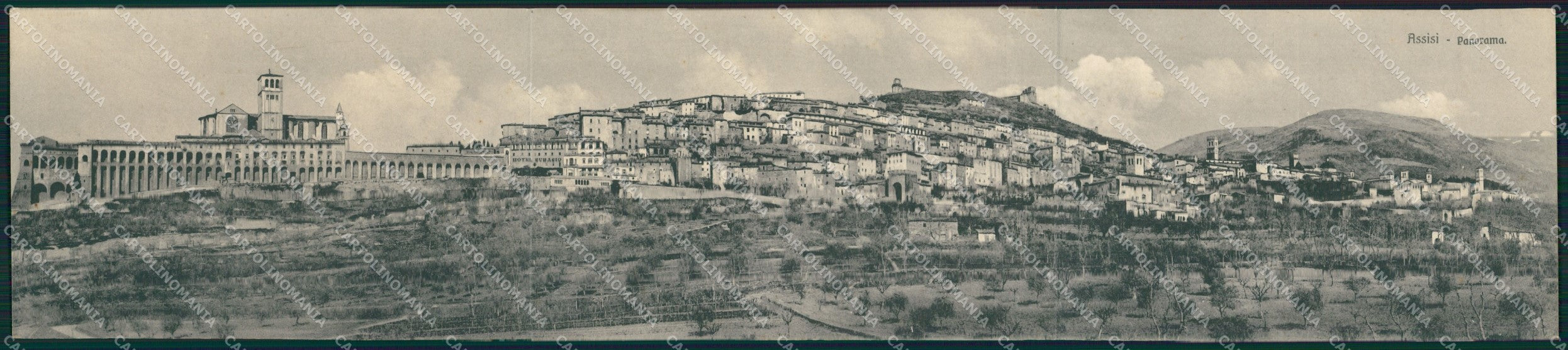 Perugia Assisi Tripla cartolina QZ3050 – fronte