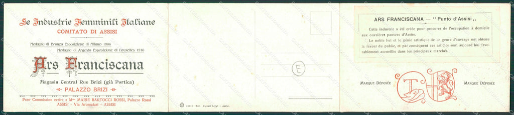 Perugia Assisi Tripla cartolina QZ3050 – retro