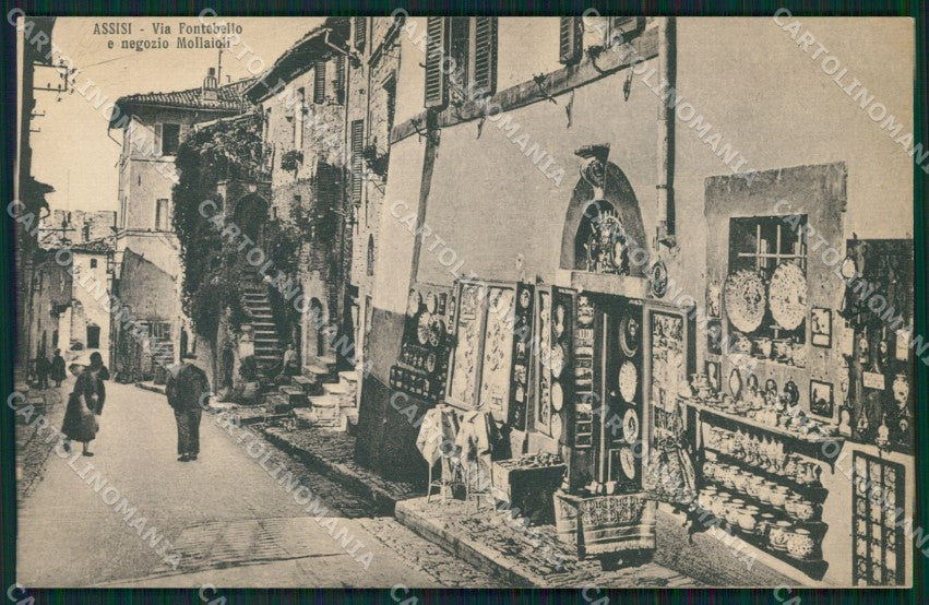 Perugia Assisi Negozio cartolina QZ3062 – fronte