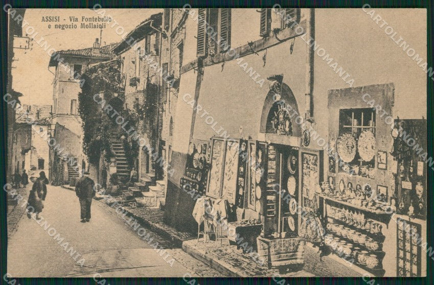 Perugia Assisi Negozio cartolina QZ3063 – fronte