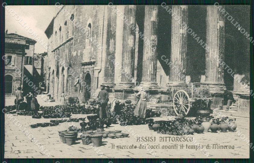 Perugia Assisi Mercato cartolina QZ3066 – fronte