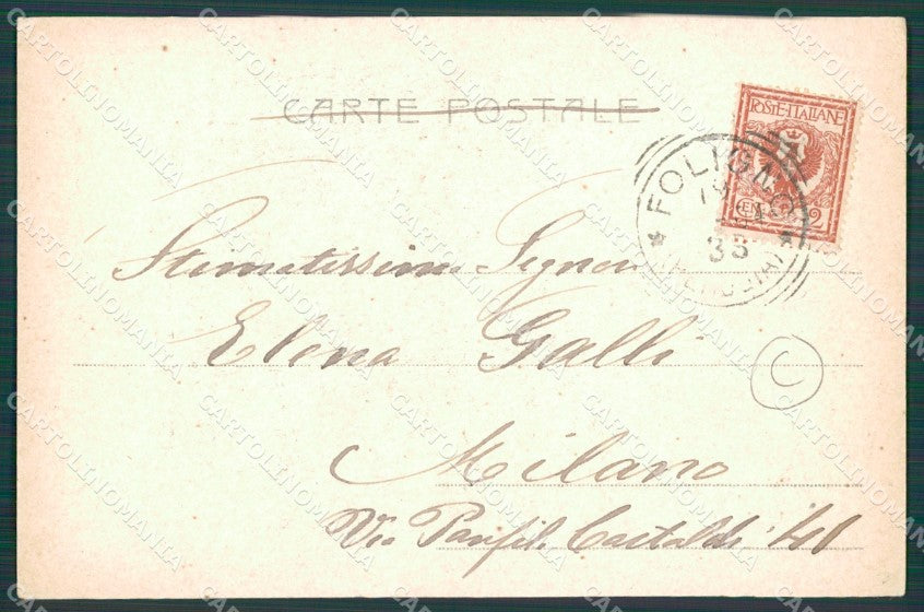 Perugia Foligno Alterocca 186 cartolina QZ3068 – retro