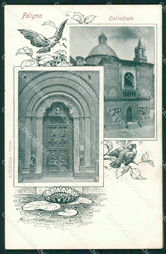 Perugia Foligno Alterocca cartolina QZ3073 – fronte