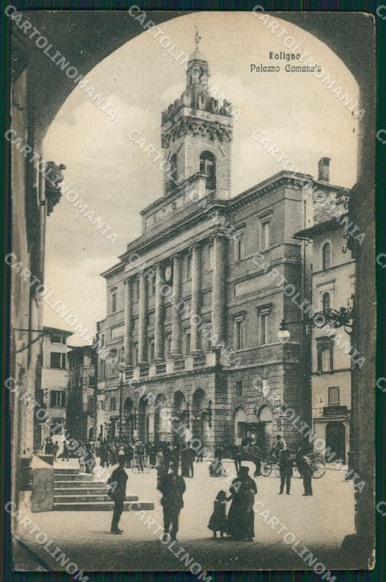 Perugia Foligno PIEGA cartolina QZ3075 – fronte