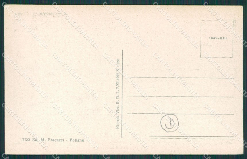 Perugia Foligno Tennis cartolina QZ3081 – retro
