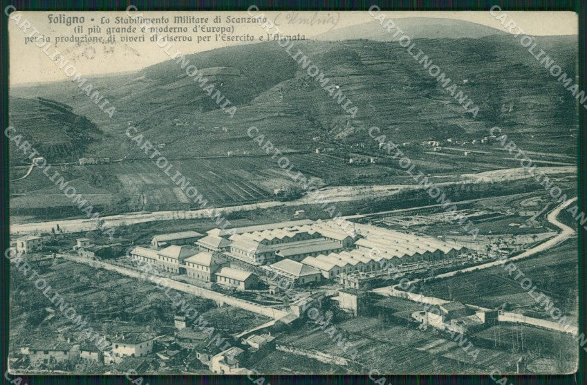 Perugia Foligno Scanzano cartolina QZ3082 – fronte