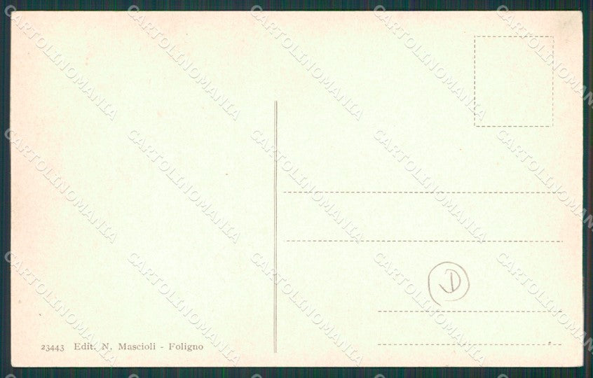 Perugia Foligno Scanzano cartolina QZ3083 – retro