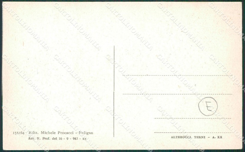 Perugia Foligno cartolina QZ3090 – retro