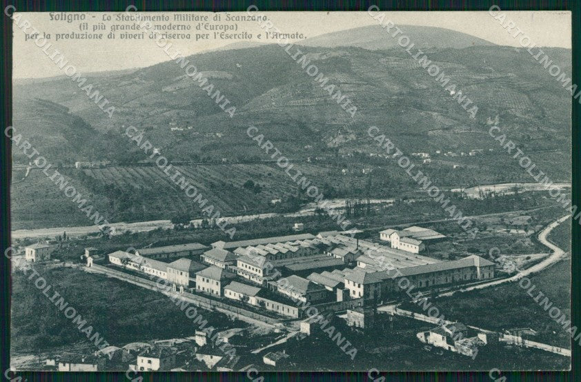 Perugia Foligno Scanzano RIFILATA cartolina QZ3091 – fronte