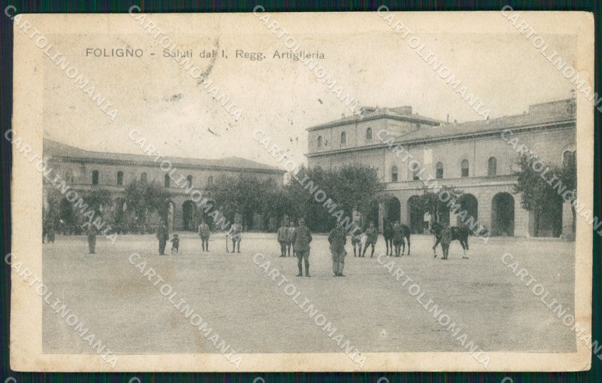 Perugia Foligno Militari cartolina QZ3092 – fronte