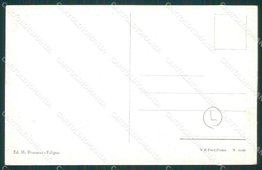 Perugia Foligno cartolina QZ3107 – retro