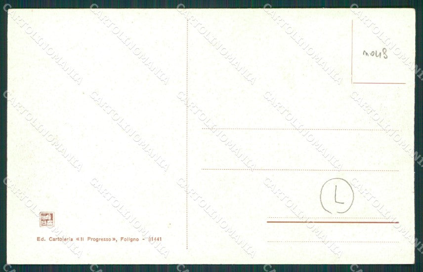 Perugia Foligno Militari cartolina QZ3109 – retro
