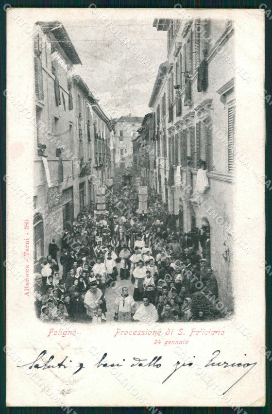 Perugia Foligno Alterocca 380 Processione cartolina QZ3112 – fronte