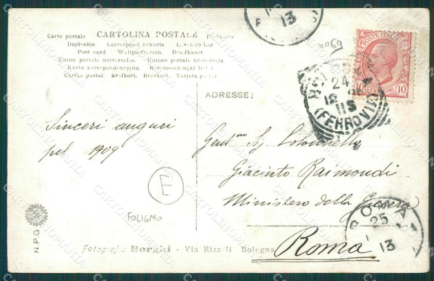 Perugia Foligno Militari Foto cartolina QZ3121 – retro