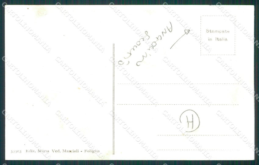 Perugia Foligno Poste ANGOLINO SCOLLATO cartolina QZ3124 – retro