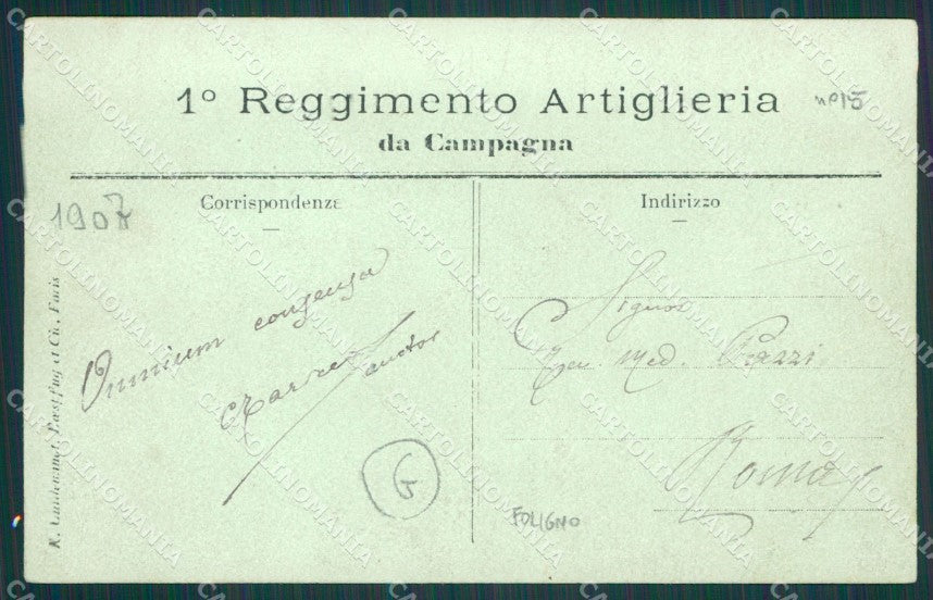 Perugia Foligno Militari Foto cartolina QZ3125 – retro