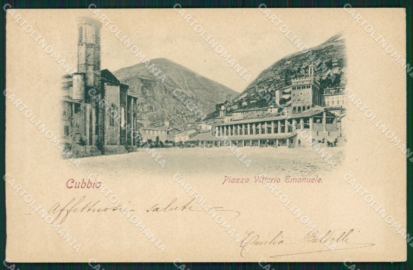 Perugia Gubbio cartolina QZ3143 – fronte