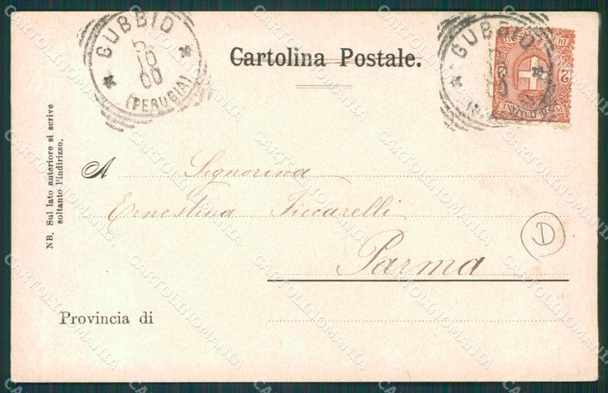 Perugia Gubbio cartolina QZ3143 – retro