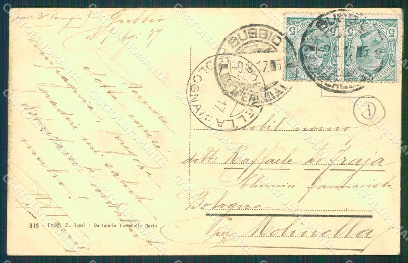 Perugia Gubbio cartolina QZ3144 – retro