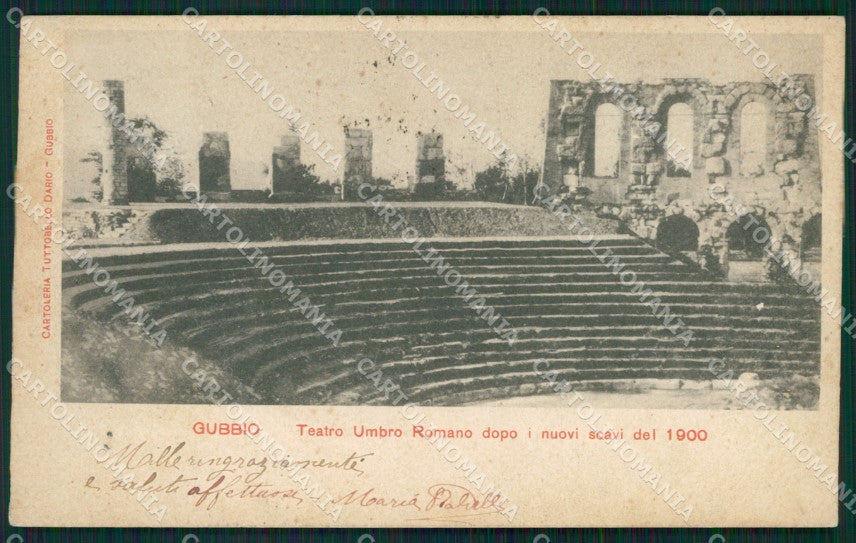 Perugia Gubbio cartolina QZ3146 – fronte