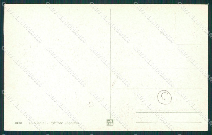 Perugia Spoleto cartolina QZ3176 – retro