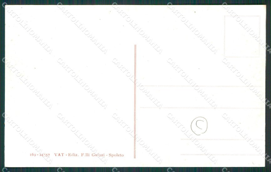 Perugia Spoleto cartolina QZ3177 – retro