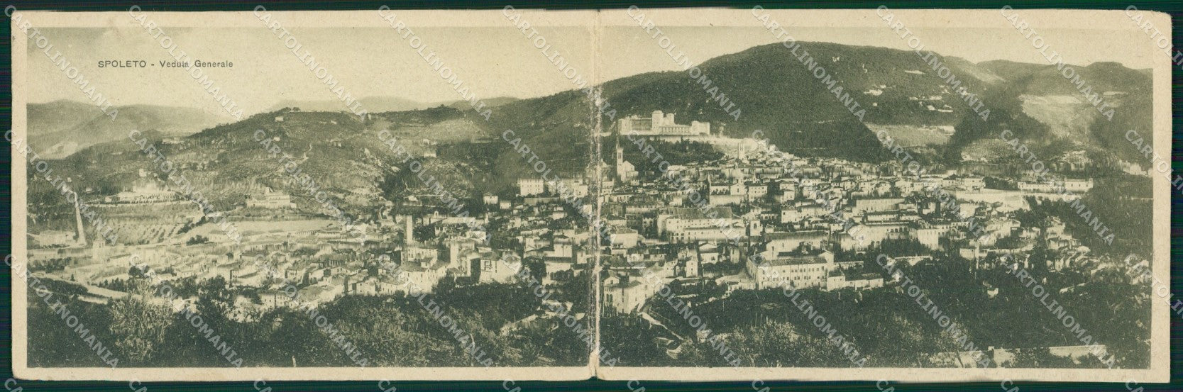 Perugia Spoleto Doppia cartolina QZ3184 – fronte
