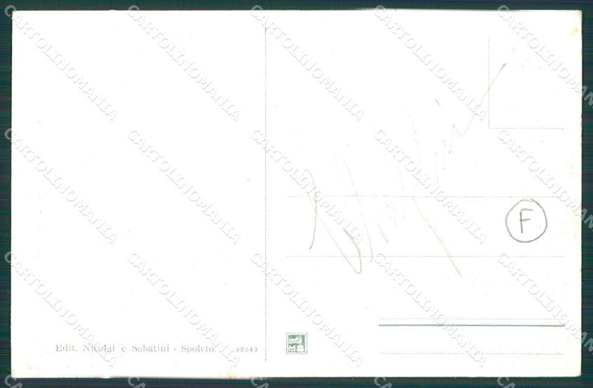 Perugia Spoleto cartolina QZ3187 – retro