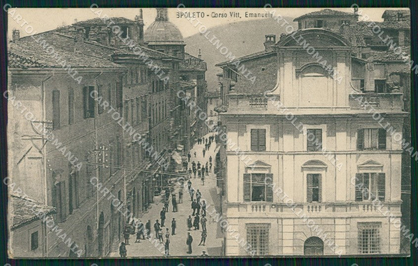 Perugia Spoleto cartolina QZ3189 – fronte