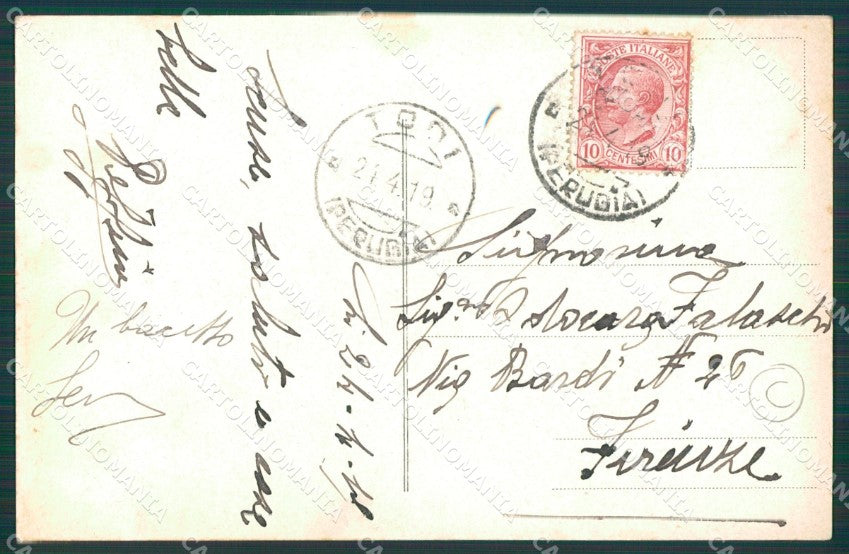 Perugia Todi Alterocca 801 cartolina QZ3216 – retro