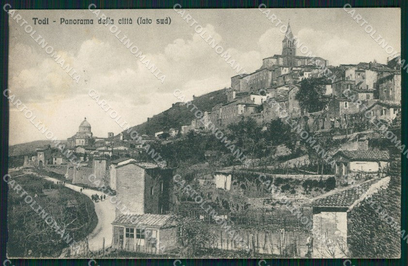 Perugia Todi PIEGA cartolina QZ3218 – fronte