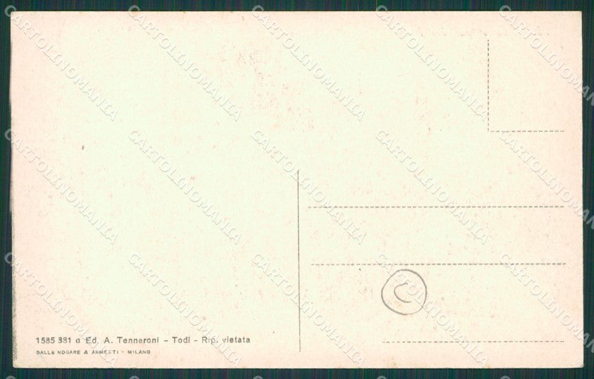 Perugia Todi cartolina QZ3224 – retro