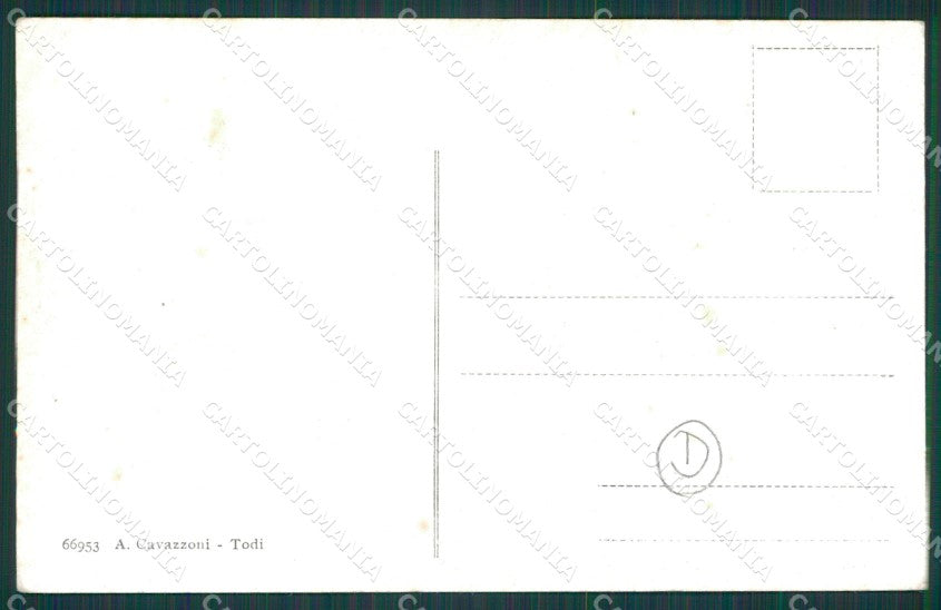 Perugia Todi cartolina QZ3230 – retro