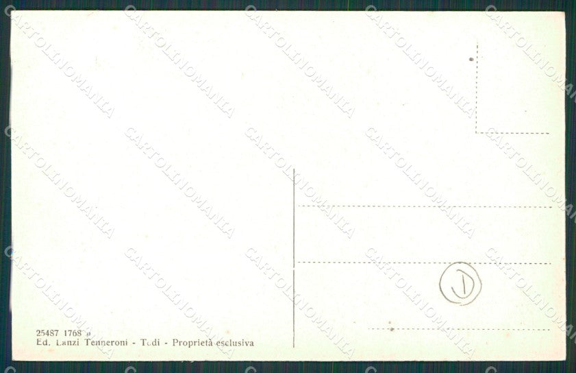 Perugia Todi cartolina QZ3231 – retro