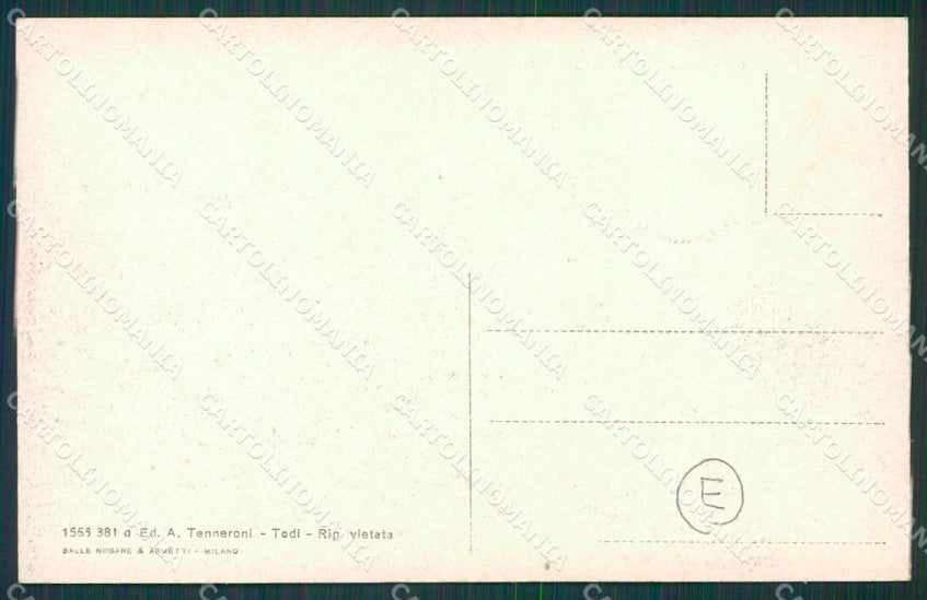 Perugia Todi cartolina QZ3234 – retro